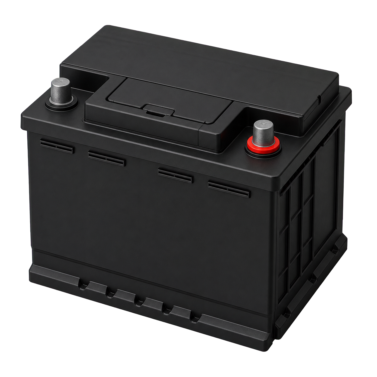 Technical illustration of 12-volt battery