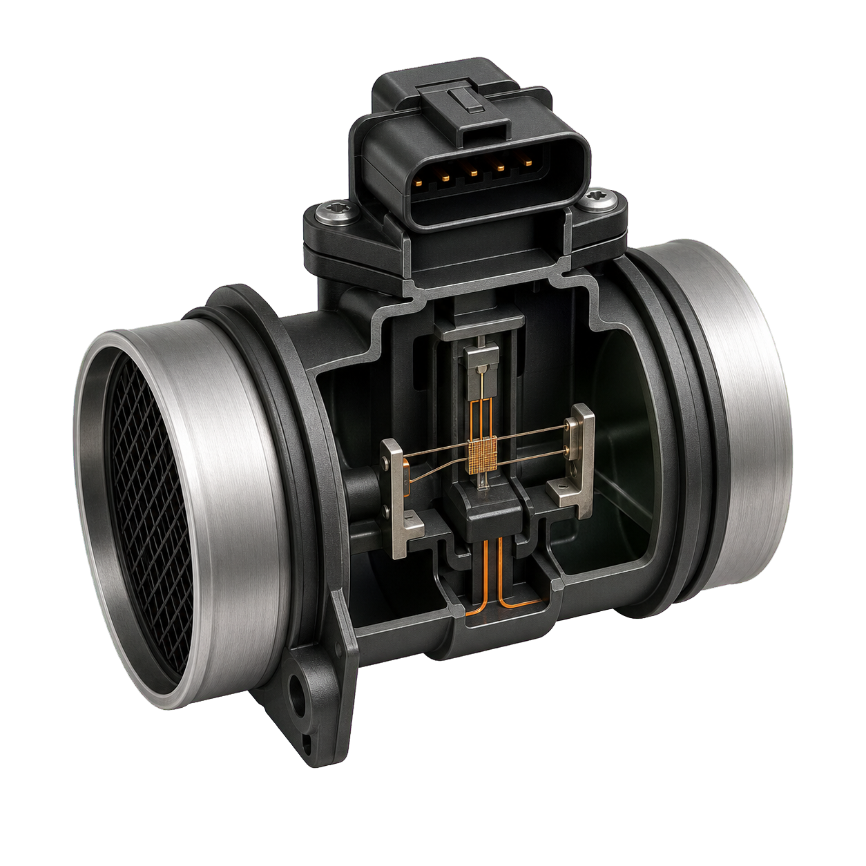 Technical illustration of Mass-airflow sensor