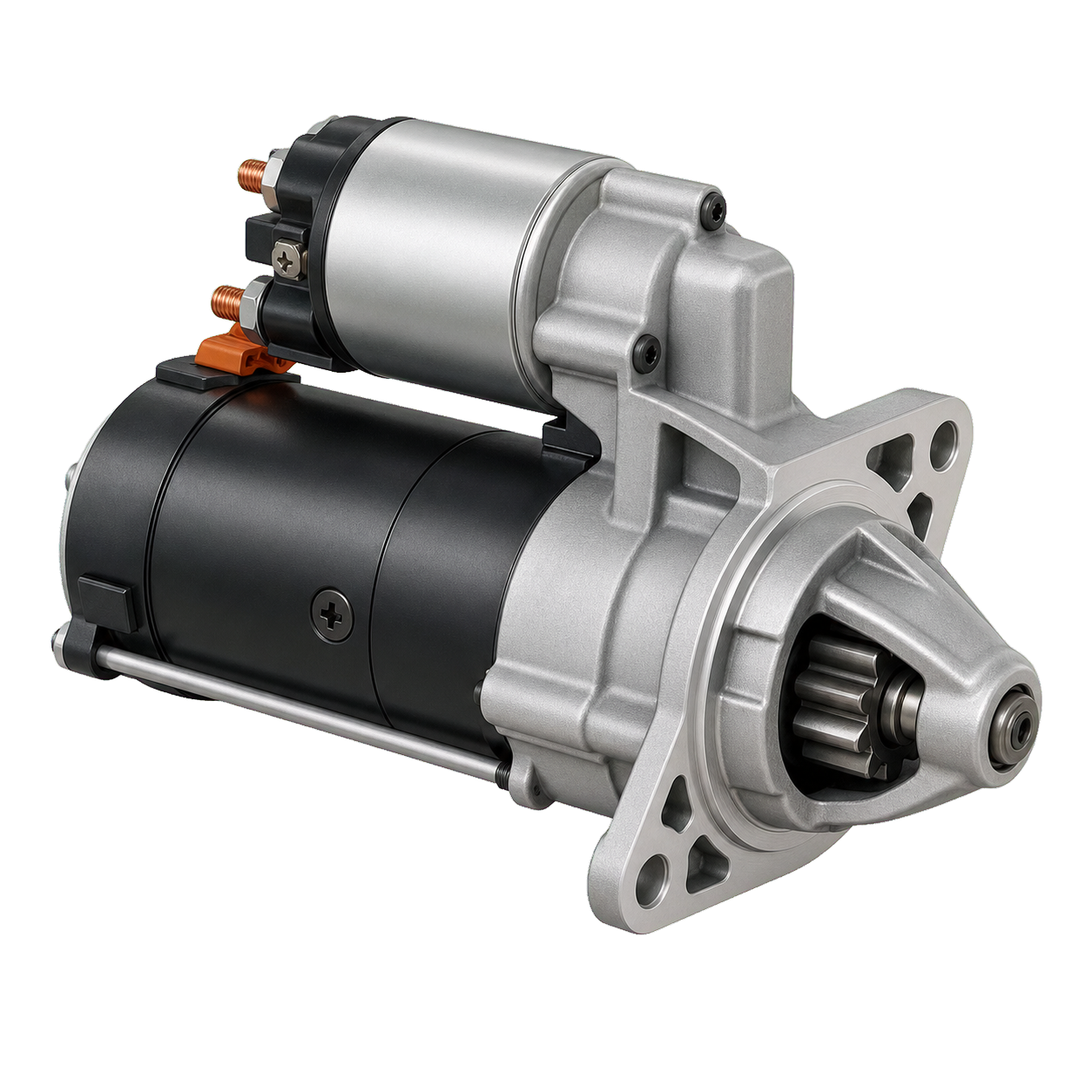 Technical illustration of Starter motor